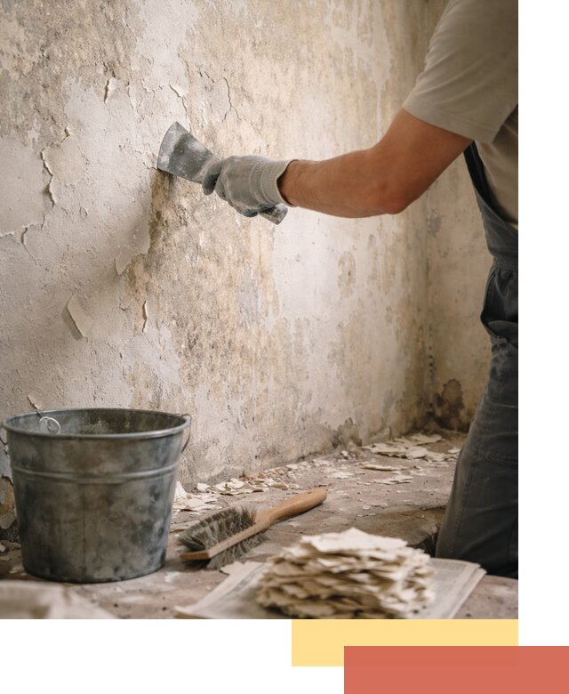 Удаление старой краски со стен в Видном качественно и быстро