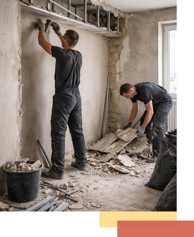 Демонтаж короба из гипсокартона в Видном быстро и аккуратно