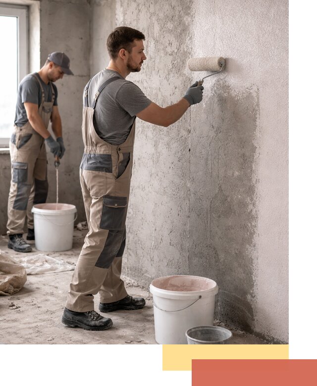 Нанесение бетоноконтакта на стены в Видном для последующей отделки