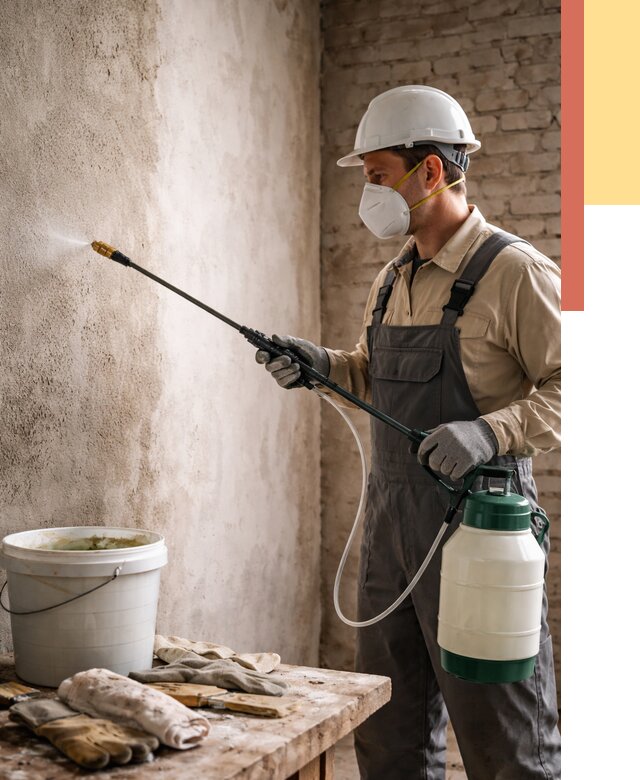 Антисептическая обработка стен в Видном от 1242 руб. — быстро и недорого | ОТДЕЛОЧНИК-Вдн