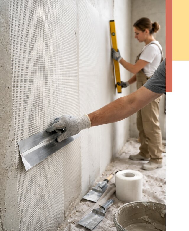 Армирование стен стеклосеткой в Видном от 3312 руб. под ключ | ОТДЕЛОЧНИК-Вдн