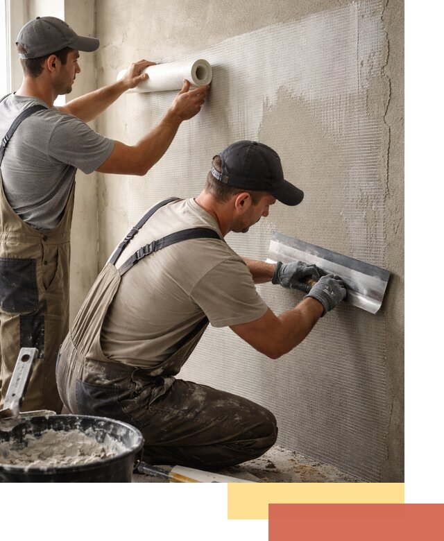 Армирование стен стеклосеткой в Видном для прочной отделки