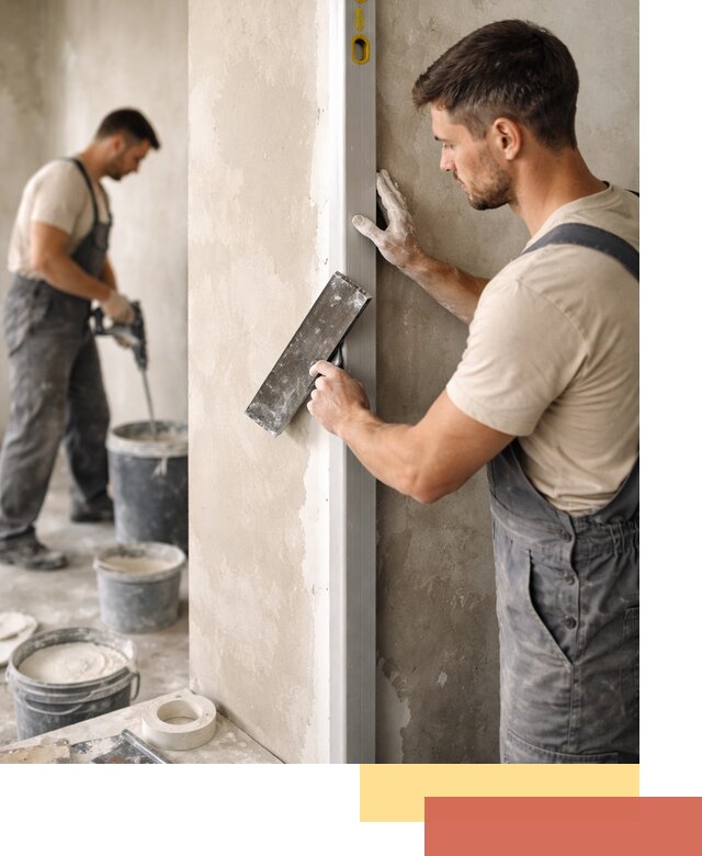 Выведение углов стен в Видном: монтаж и оштукатуривание