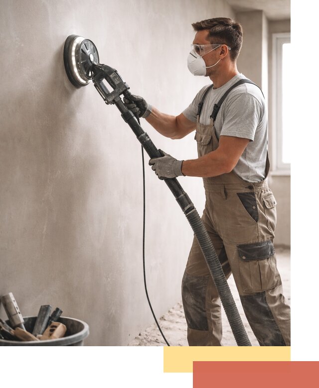 Профессиональная шлифовка стен в Видном быстро и качественно