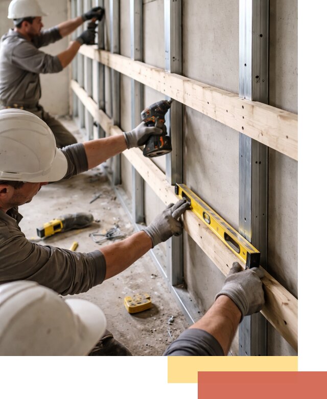 Устройство обрешетки под панели в Видном