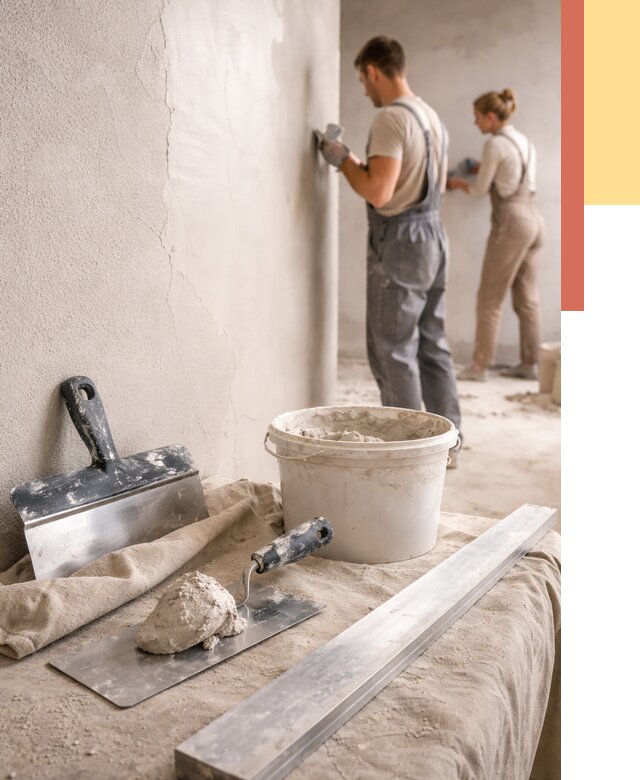 Штукатурка стен гипсовая в Видном от 4658 руб/м2 — быстро и недорого | ОТДЕЛОЧНИК-Вдн