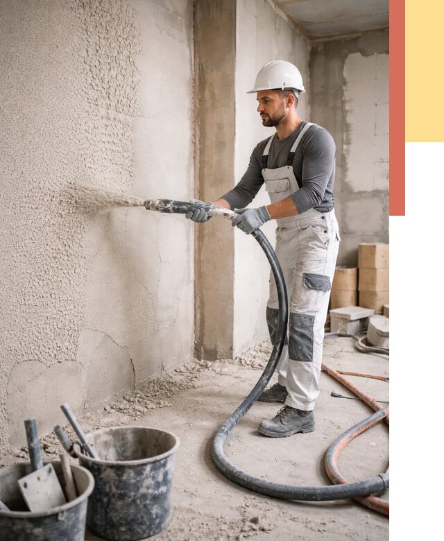 Машинная штукатурка стен в Видном под ключ от 6728 руб./м2 | ОТДЕЛОЧНИК-Вдн