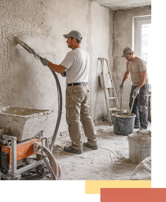 Машинная штукатурка стен в Видном — быстро и качественно