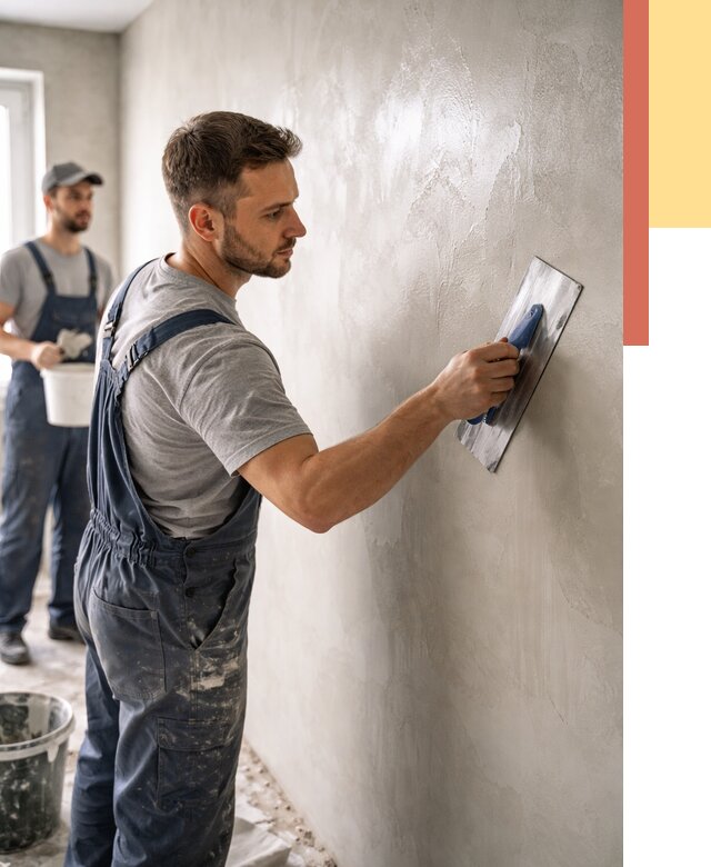 Глянцевание штукатурки стен в Видном от 7763 руб. — услуги и затирка | ОТДЕЛОЧНИК-Вдн