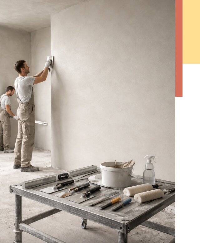 Штукатурка стен под покраску в Видном от 4658 руб./м² — качественно и недорого | ОТДЕЛОЧНИК-Вдн