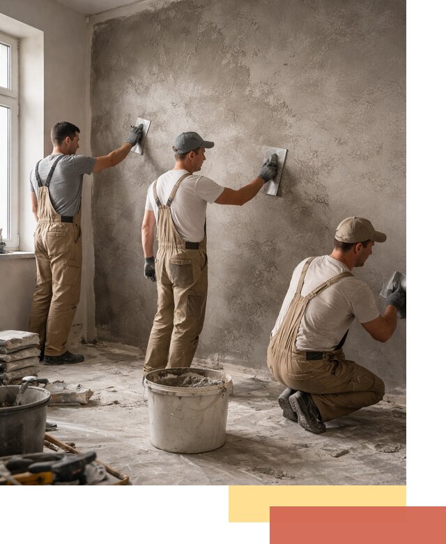 Декоративная штукатурка под бетон в Видном для стен и потолков
