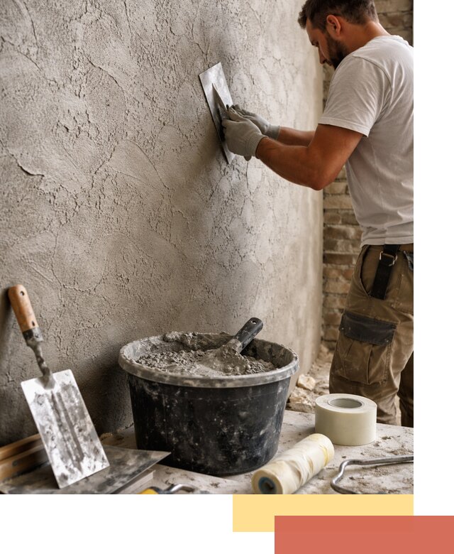 Декоративная штукатурка лофт в Видном — отделка стен и потолков