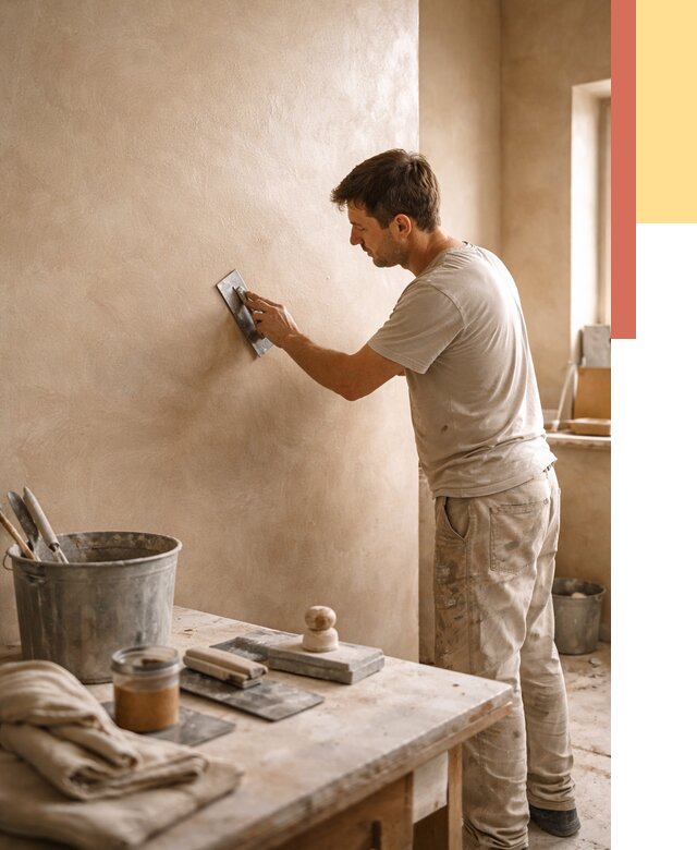 Марокканская штукатурка таделакт в Видном под ключ от 4347 руб. | ОТДЕЛОЧНИК-Вдн