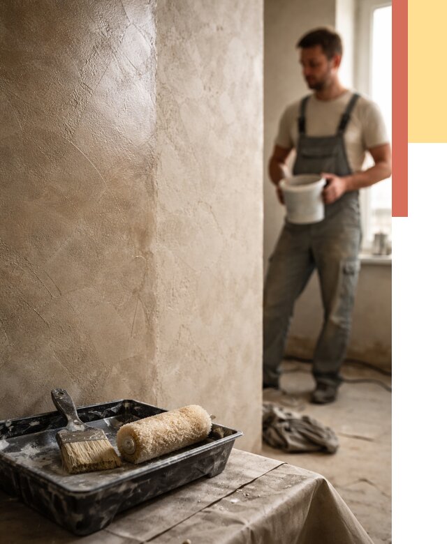 Нанесение воска на штукатурку в Видном от 3623 руб. | Услуги ОТДЕЛОЧНИК-Вдн