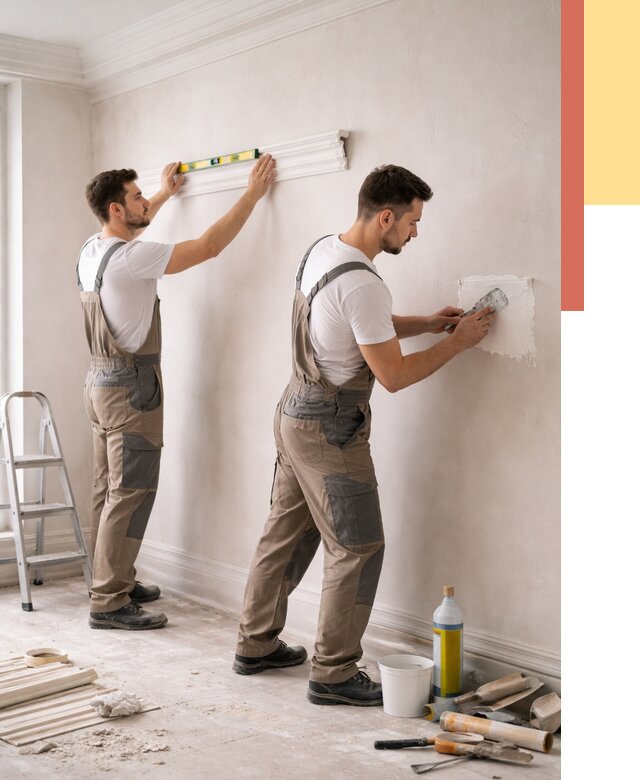 Монтаж лепнины на стены в Видном от 4658 руб. — недорого, быстро | ОТДЕЛОЧНИК-Вдн