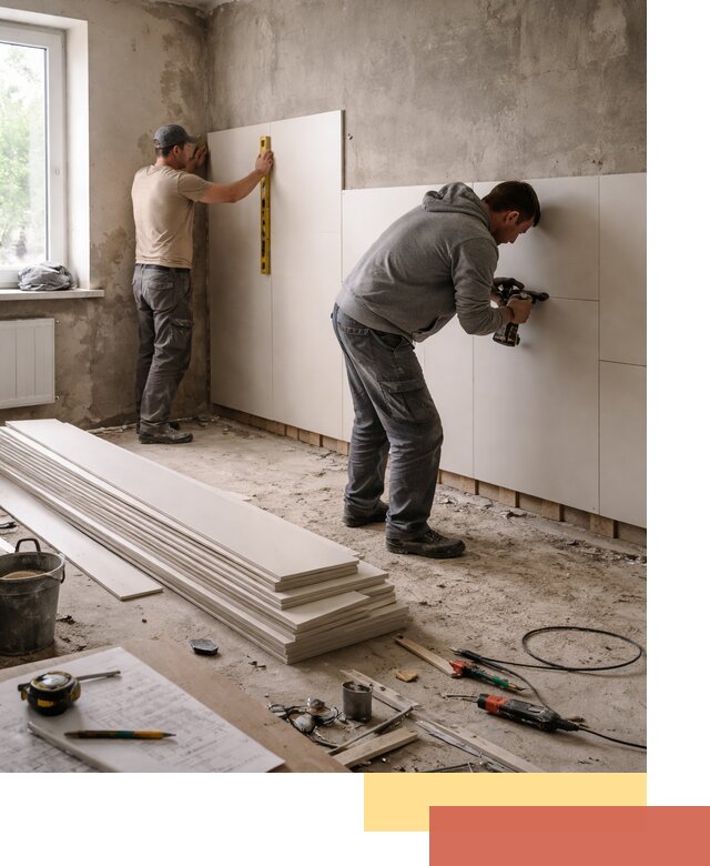 Монтаж ПВХ панелей на стены в Видном качественно и быстро