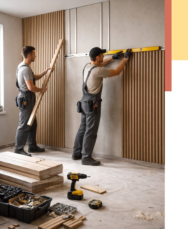 Монтаж реечных панелей на стены в Видном от 1242 руб. — быстро и недорого | ОТДЕЛОЧНИК-Вдн