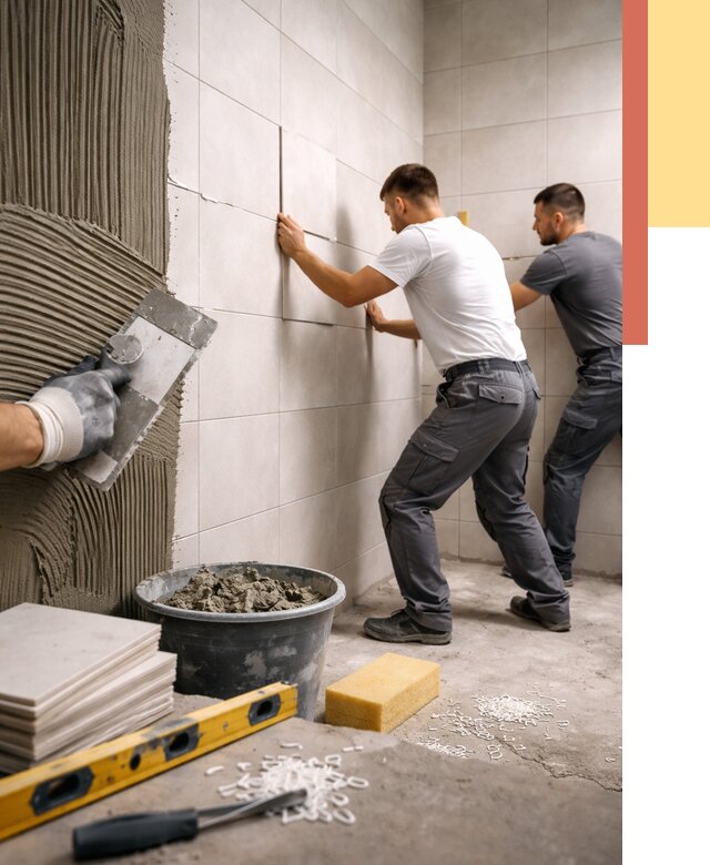 Укладка плитки на стены в Видном от 880 руб. — качественно и недорого | ОТДЕЛОЧНИК-Вдн