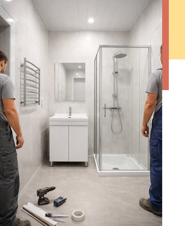 Отделка ванной комнаты панелями ПВХ в Видном от 4658 руб. за м2 | ОТДЕЛОЧНИК-Вдн