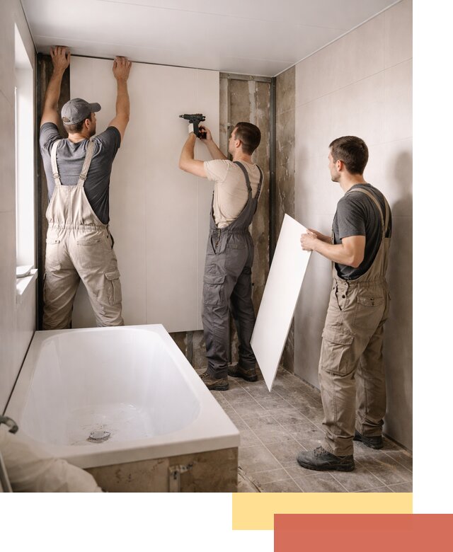 Отделка ванной панели ПВХ профессионально в Видном