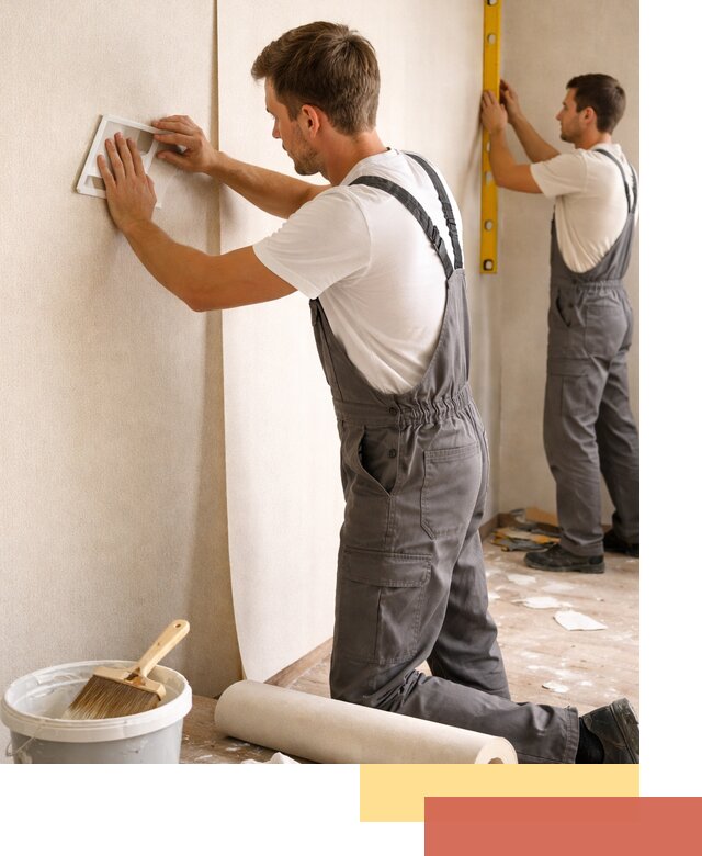 Поклейка бумажных обоев в Видном качественно и недорого