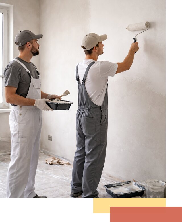 Покраска стен водоэмульсионной краской в Видном