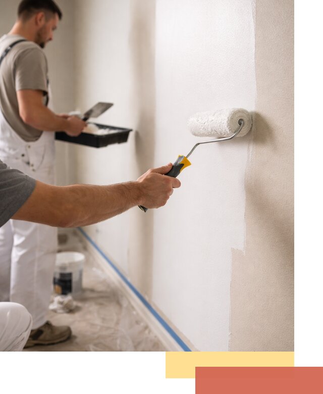 Покраска стен акриловой краской профессионально в Видном