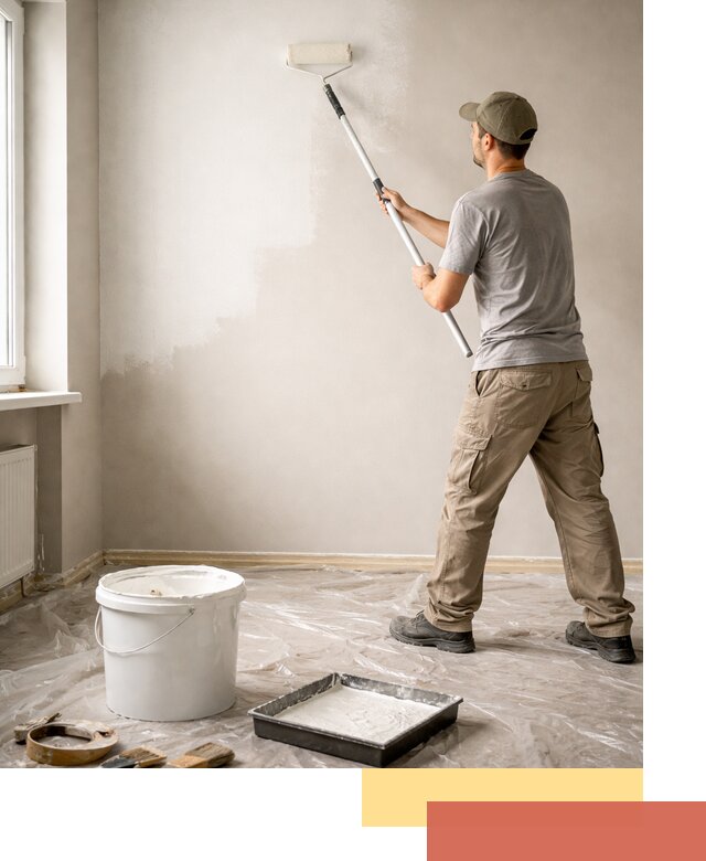 Покраска стен латексной краской в Видном качественно и быстро