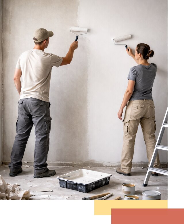 Окраска стен по стеклохолсту в Видном качественно и долговечно