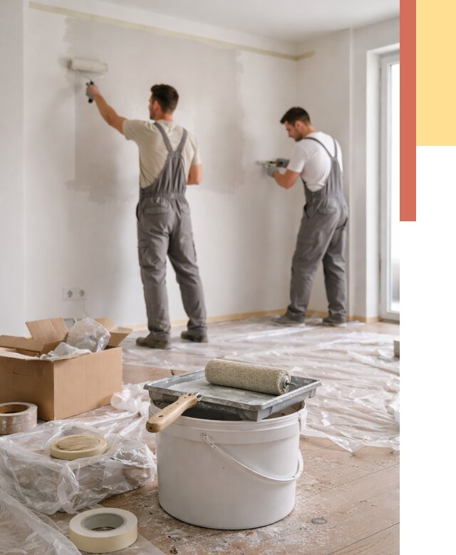 Покраска стен в квартире в Видном от 2588 руб/м2 — быстро и недорого | ОТДЕЛОЧНИК-Вдн