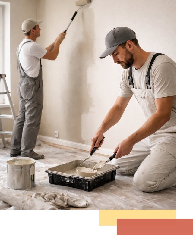 Покраска стен в квартире в Видном — профессионально и аккуратно