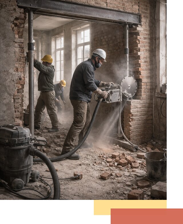 Прорезка проема в стене под дверной или оконный проем в Видном