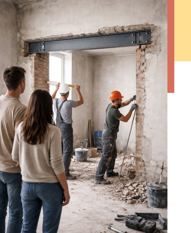 Усиление проема в стене в Видном от 9833 руб. — усиление дверного проема металлоконструкцией | ОТДЕЛОЧНИК-Вдн