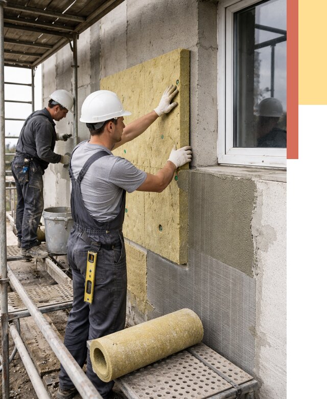 Утепление стен в Видном от 4451 руб. под ключ — быстро и недорого | ОТДЕЛОЧНИК-Вдн