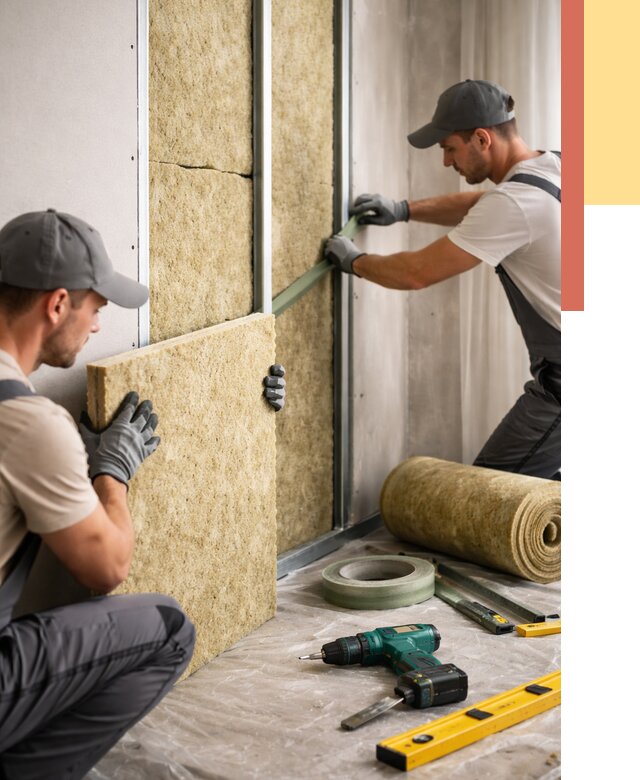 Шумоизоляция стен в Видном под ключ от 1915 руб. | ОТДЕЛОЧНИК-Вдн