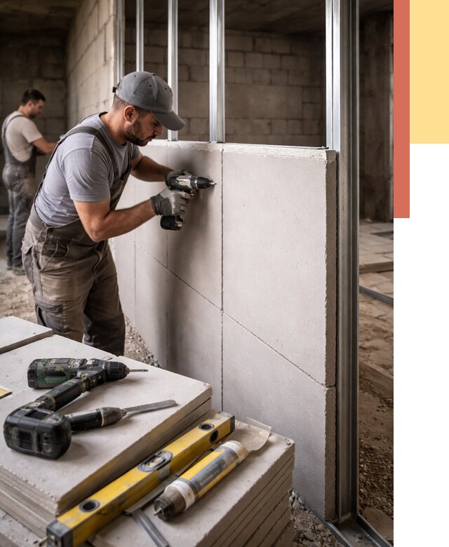 Кладка влагостойких перегородок ПГП в Видном от 1242 руб. под ключ | ОТДЕЛОЧНИК-Вдн