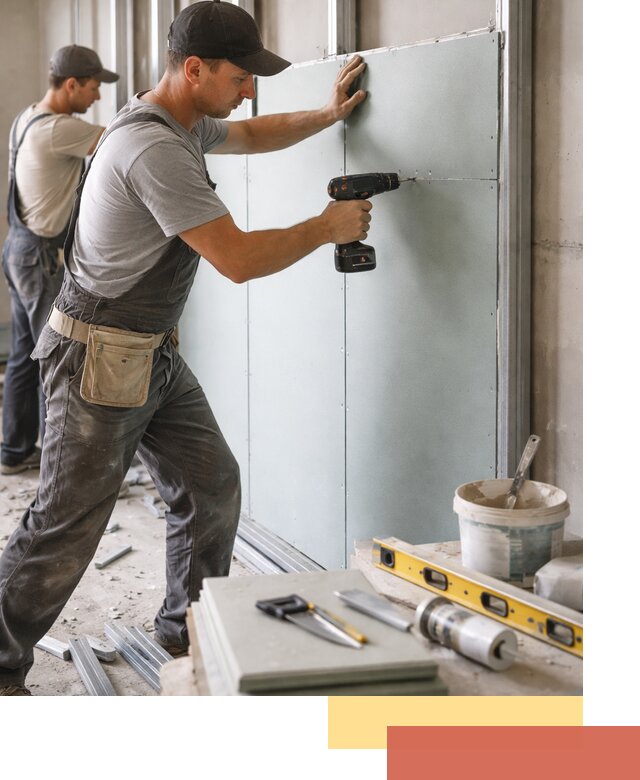 Кладка влагостойких перегородок ПГП в Видном