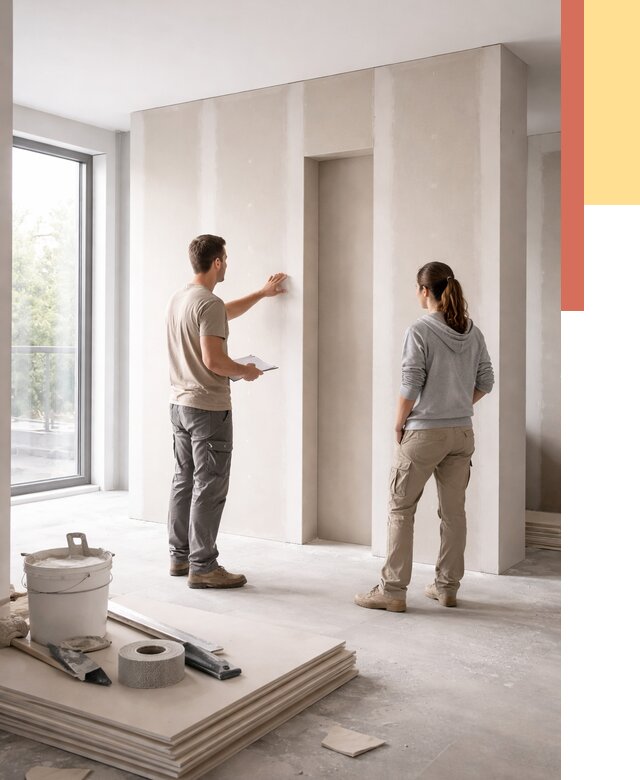 Зонирующая перегородка из гипсокартона в Видном от 2898 руб. под ключ | ОТДЕЛОЧНИК-Вдн