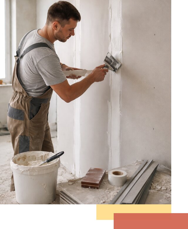 Шпаклевка перегородок из гипсокартона в Видном качественно и быстро