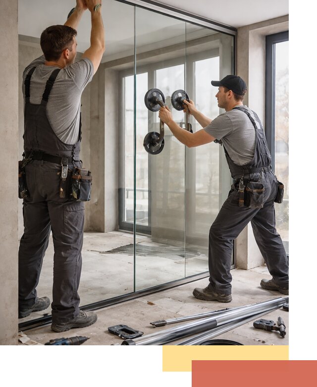 Цельностеклянные перегородки под ключ в Видном