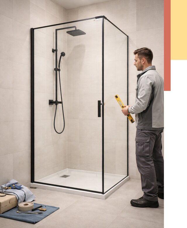 Стеклянные перегородки для душа в Видном от 12938 руб. | Монтаж под ключ — ОТДЕЛОЧНИК-Вдн