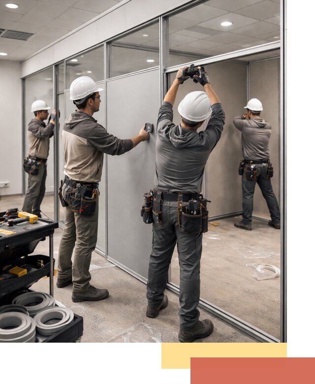 Мобильные офисные перегородки под ключ в Видном