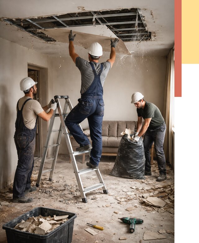 Демонтаж гипсокартонного потолка в Видном от 435 руб. за м2 — ОТДЕЛОЧНИК-Вдн