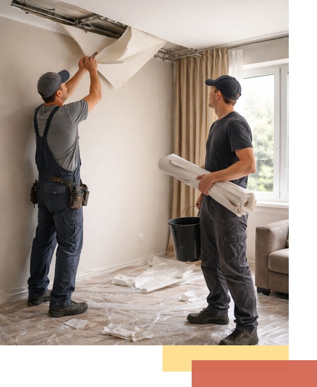 Демонтаж натяжного потолка в Видном быстро и аккуратно