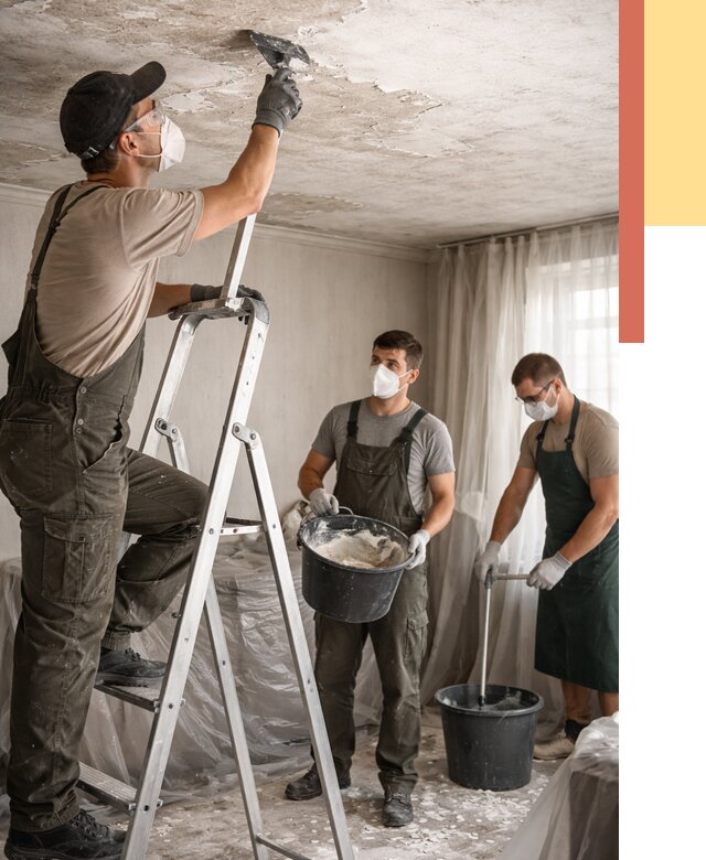 Удаление побелки с потолка в Видном от 2588 руб. быстро и недорого | ОТДЕЛОЧНИК-Вдн