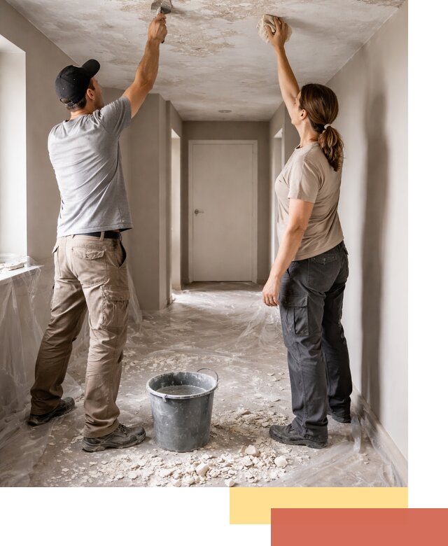 Удаление побелки с потолка в Видном — быстро и аккуратно