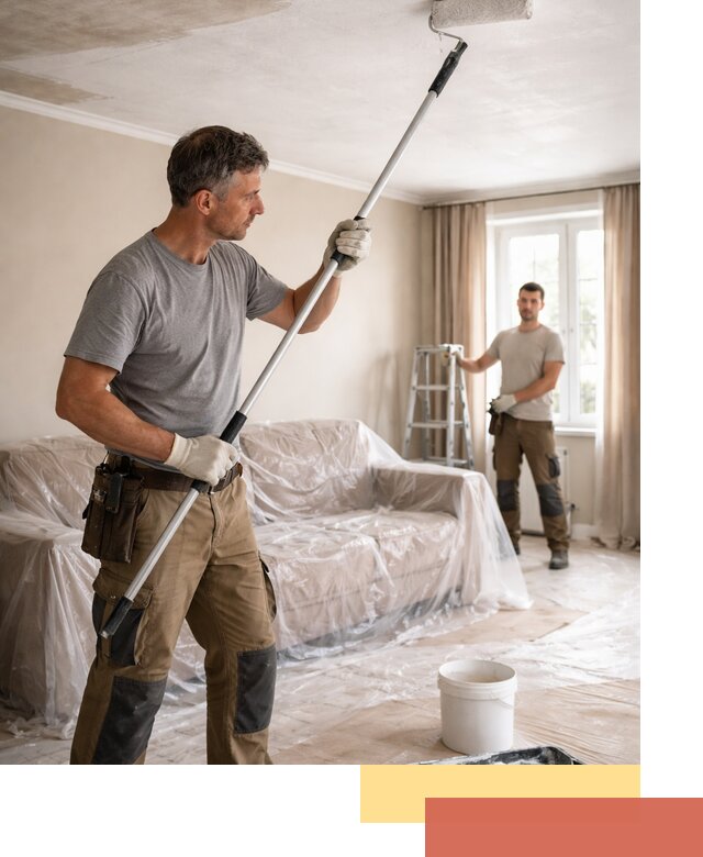 Грунтовка потолка в Видном — подготовка под покраску и отделку