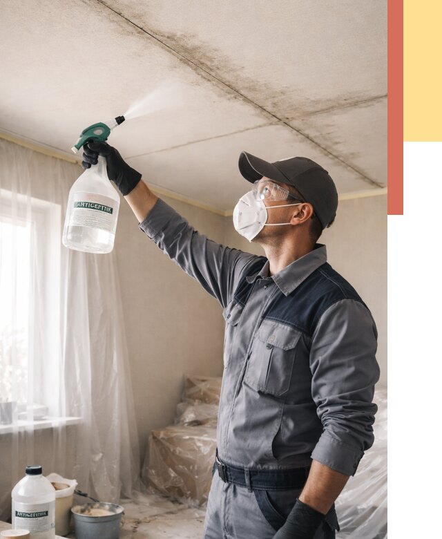 Антисептическая обработка потолка в Видном от 2588 руб. | ОТДЕЛОЧНИК-Вдн