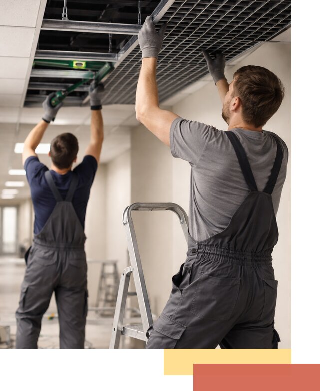 Монтаж потолка Грильято в Видном: установка под ключ качественно