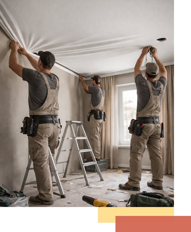 Монтаж матового натяжного потолка в Видном качественно и быстро